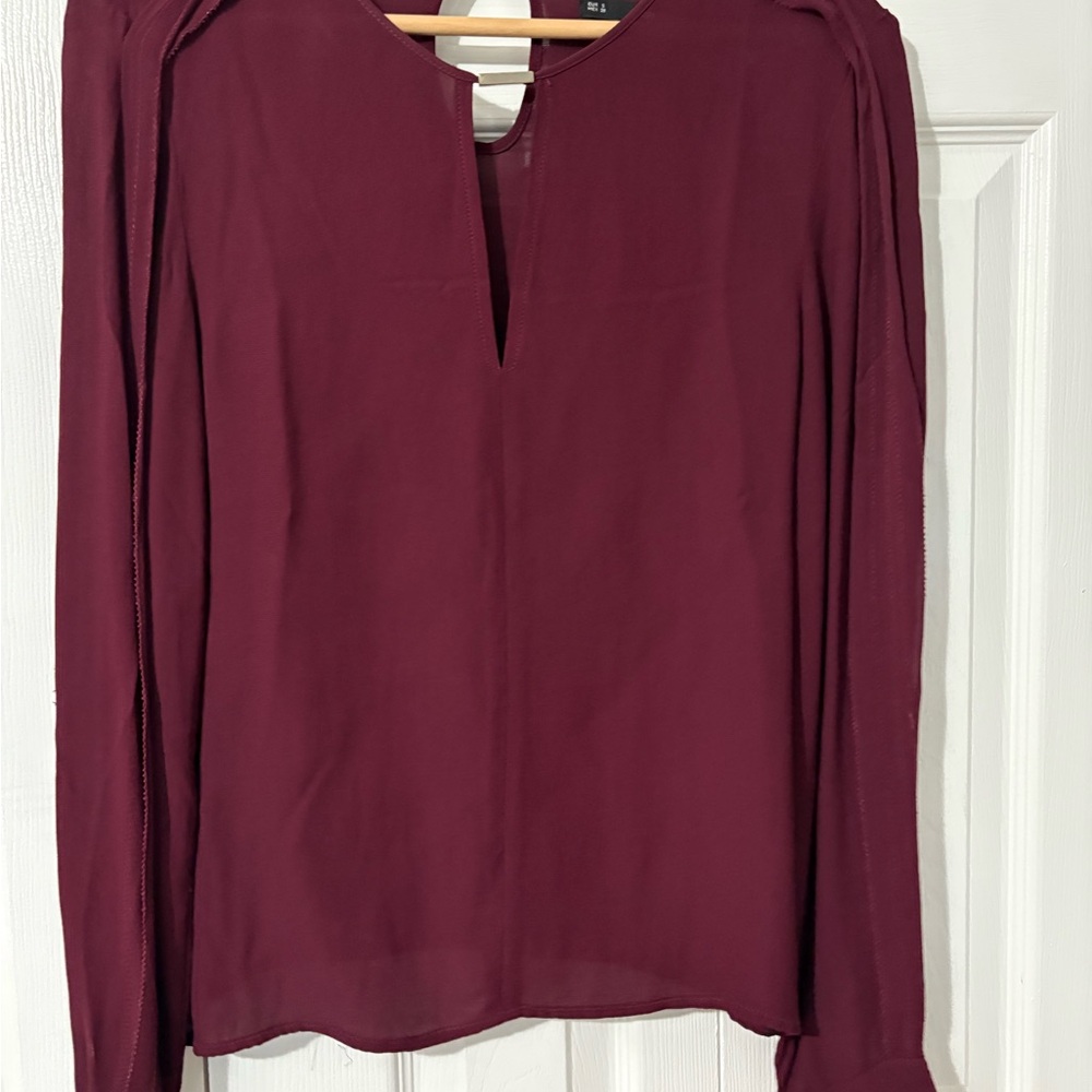 Elegant Burgundy Women's Top